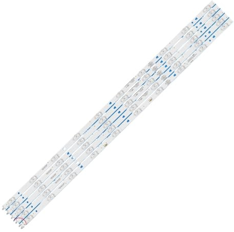 Tira de retroiluminación LED para TV compatible con Kivi 43UK30G, 43UR50GU y 43FK30G, Doffler 43DF49-T2 (LED43D10A-01(A) LED43D10B-01(A)). También compatible LED43D10 LED43D10B