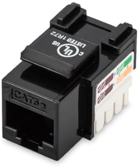 DIGITUS Keystone-Modul Cat-5e Ungeschirmt - RJ45-Buchse - 100 MHz 1GBase-T - AWG 26-22 - Werkzeugfreie Montage - Weiß