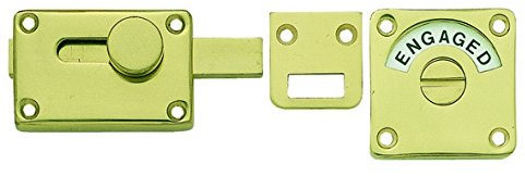 Frelan Hardware Polished Brass Bathroom Indicator Door Bolt JV2552BPB