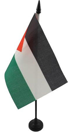 AZ FLAG - Tischflagge Palästina - 15x10 cm - Palästinensische Tischfahne 10 x 15 Cm - Flaggen