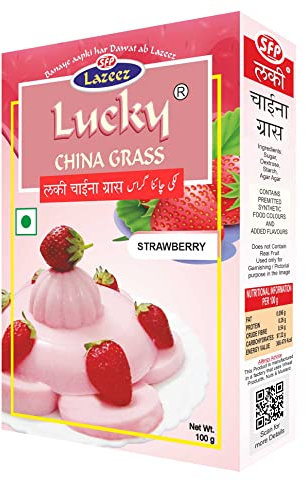 Lucky China Grass (Erdbeergeschmack) 100 g [3 Stück]