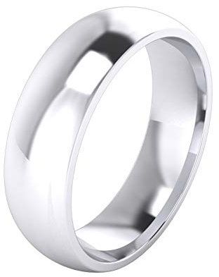 Unisex Eheringe gebürstet, Sterling Silber, super robuster Ring, Court Shape, 2/3/4/5/6/7/8/9mm, Silber, Sterling Silber, Kein Edelstein