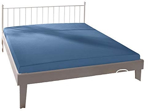 Bassetti Spannbettlaken Uni B1/831 Oltremare Baumwolle/Elastan, Maße: 140cm x 200cm, 160cm x 220cm, 9260298