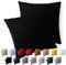 Blumtal Kissenbezug 40 x 40, 2 Stück - Oeko-TEX zert. Kissenbezüge 100% Mikrofaser in extra weich & waschmaschinenfest - Bezug Kissen 40x40 Schwarz