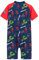 Marvel Badeanzug Kinder Jungen Spiderman Avengers Schwimmanzug Jungen Badeanzug Einteiler Kurzarm Bademode Badebekleidung Sommerkleidung Kinder 3-10 Jahre (Rot/Marineblau Avengers, 7-8 Jahre)