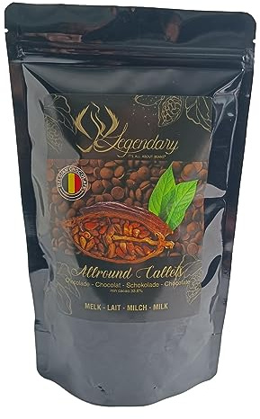Legendary CALLETS MILCH 500 gr - Original belgische Schoko Drops, für Schokoladen-Fondue und Schoko-Brunnen, Ganache, Glasur, zum Trinken usw.