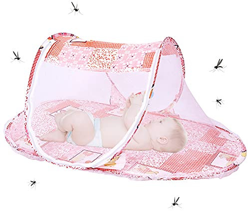 Tenda portatile con zanzariera, BKJJ Tenda per lettino pieghevole , Pieghevole zanzariera culla, Tenda zanzariera per neonati, Zanzariera per Culla Rete Pieghevole, 110 * 60 * 38cm