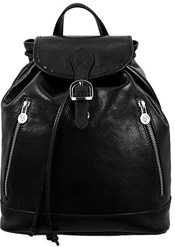 Time Resistance Leder Rucksack für Damen - Handgefertigt in Italien - 100% Lederrucksack - Vintage Rucksack Damen groß - Damentaschen