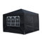 Pop Up Canopy 2.5x2.5m Gazebo Marquee Garden Awning Party Tent Canopy 4 polyester sidewalls (Black)