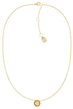Tommy Hilfiger Jewelry Halskette mit Anhänger für Damen aus Edelstahl mit Kristallen - Erhältlich aus Gold oder Silber