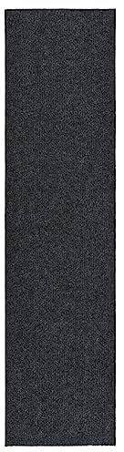 vidaXL Schmutzfangläufer Gel-Rückseite Sauberlaufmatte Schmutzfangmatte Fußmatte Teppich Läufer Schmutzmatte Teppichläufer 100x400cm Anthrazit