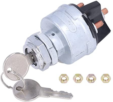Commutateur D'allumage, Interrupteur de Démarrage D'allumage de Moteur en Métal à 4 Positions avec 2 Clés D250E Universel pour L'agriculture de Camion de Voiture Commutateur