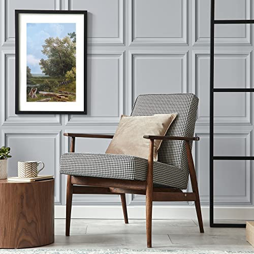 AMAZINGWALL Home Peel and Stick 3D Like Square Wainscot Board Panel Wallpaper Self Adhesive Bedroom