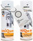 uniQum Spraydose Autolack + Klarlack für BMW ALPINWEISS III 300 Autolack Reparatur 2x 400 ml