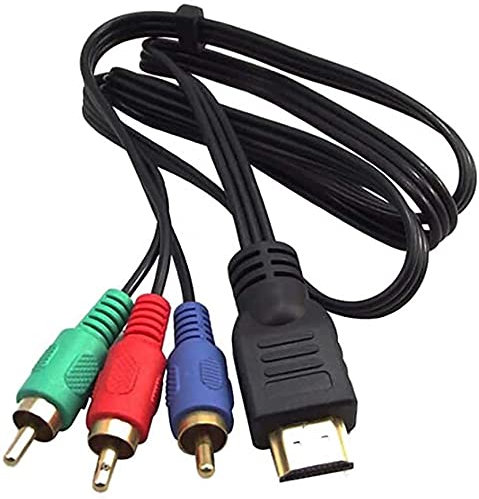 Cable adaptador de audio 3 pies 1 m 3RCA estéreo DV DVD PC convertidor HDMI-Compatible macho a 3 RCA cable de vídeo AV para decodificador de TV