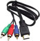 Cable adaptador de audio 3 pies 1 m 3RCA estéreo DV DVD PC convertidor HDMI-Compatible macho a 3 RCA cable de vídeo AV para decodificador de TV