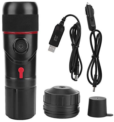 Mumusuki Portable Coffee Maker,12V Travel Coffee Machine with USB Cigarette Lighter Car Coffee Maker for Home Travel Camping Hiking Outdoor