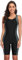 BEACHKINI Costume da Bagno Donna Costume Intero Costume da Bagno Aperto sul Retro Costume da Bagno competitivo,Nero Grigio,EU 46