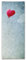 banjado® Wandgarderobe aus Echtglas/Design Garderobe 50 x 125 cm groß/Flurgarderobe mit 7 Haken/Beschreibbares Garderobenpaneel Motiv Herzballon