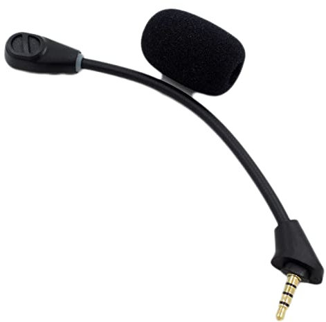 Yaowanguan Mic Microphone Replacement for HyperX Cloud Alpha Wireless Gaming Headset,Cloud Alpha Wireless LED Game Boom Mic Microphone w/Foam(15cm/5.9 inch)