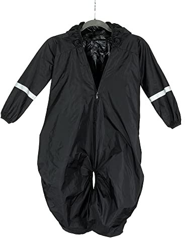 P4B | Regenponcho für Kinder in Kindersitzen | Für Kinder von 6 Monaten bis 5 Jahre | In Schwarz