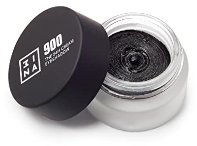 3INA MAKEUP - The 24H Cream Eyeshadow 900 - Ombretto Occhi Nero ad Asciugatura Rapida - Ombretto in Crema Impermeabile con Finitura Opaca Brillante Glitter o Mate - Vegan - Cruelty Free