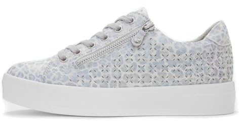 Lunar - Damen Sneaker Charm, Leo-Muster (41 EU) (Weiß)