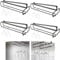 JMIATRY 4 Pcs Supports de Verre a Pieds, 26×11 cm Range Verre Suspendu Bar, Porte Verre a Pied Suspendu, Accroche Verre a Vin pour Armoir, Bar, Cuisine