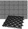 BigDean 24x Rasengitter Paddockplatte SCHWARZ 50x50 cm Rasenmatten Rasenwaben Kiesgitter Parkplatzrasen 6 m²