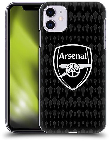 Head Case Designs Officially Licensed Arsenal FC Home Goalkeeper 2023/24 Crest Kit Hard Back Case Compatible With Apple iPhone 11