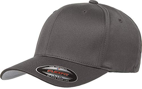Flexfit Herren Baseballkappe Wooly Combed, dunkelgrau, XL/XXL