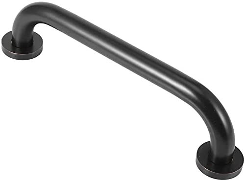Duschsicherheits-Haltegriff, schwarzer Aluminium-Handicap-Haltegriff, Badezimmer-Balance-Stange, Handlaufhalter für ältere Menschen ()