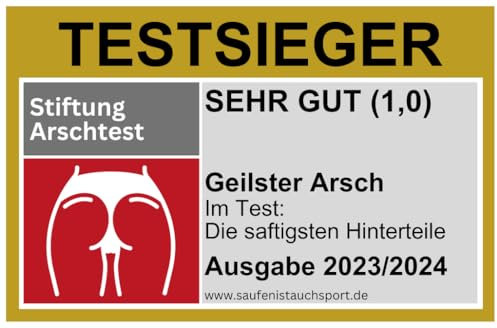 50x Testsieger Arschtest/Malle Aufkleber/Festival Sticker/Party Sticker/Sauf Sticker/Party/Flirten/Bier Sticker/Sauf Sticker/Saufen/Flirt Sticker (50)