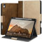 KingBlanc Hülle für iPad Air 11 Zoll 2025 M3/2024 M2, iPad Air 5./4. Generation 10,9 Zoll (2022/2020) mit Pencil Halter, Smart Cover aus PU-Leder mit Standfunktion, Magnetverschluss, Beige