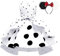 Lito Angels Schwarz Weiß Polka Dot Kleid für Mädchen Kinder, 101 Dalmatiner Kostüm Verkleidung mit Maus Ohren Haarreifen, Größe 10-11 Jahre 146 (Tag-Nummer 150)