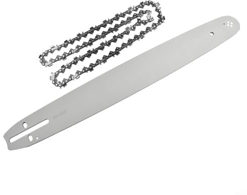 Emiif 1 set 20 Chainsaw Guide Bar & Chain 76 DL Links 0.325LP .058 Gauge