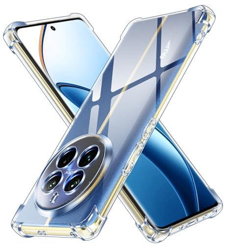 ivoler Funda para Realme 12 Pro 5G / Realme 12 Pro Plus 5G, Carcasa Protectora Antigolpes Transparente con Cojín Esquina Parachoques, Suave TPU Silicona Caso Delgada Anti-Choques Case