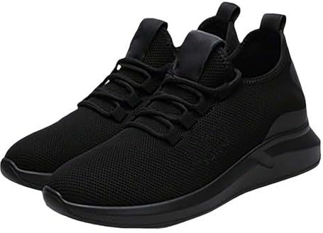 SRTUMEY Zapatillas Antideslizantes Cocina Zapatos para Correr con Cordones de Fondo y Ligeros Informales de Malla con cojín de de Malla Transpirable para Mujer Zapatillas Altas De Mujer