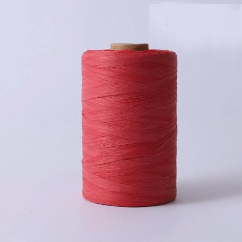 TUITA Hilo de Paja de Rafia de Fibra Vegetal de 300 m/Rollo para Sombreros de Playa de Verano, Bolsas de Rafia, Material para Tejer a Crochet DIY