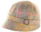 Mucros Weavers Damen Flapper Hat Wool Tweed Made in Ireland, Gelb, Grau und Rosa, Einheitsgröße