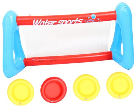 BESTonZON 1 Jeu Football Aquatique Volley-Ball Jouets De Football Jouet De Volleyball De Piscine Filet De Volley pour Enfants Jouet De Volleyball De Jeu De Natation Jouet De Football PVC