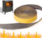 Filo sigillante per stufa 25 mm Guarnizione Stufa a Legna 3m x 25mm x 3mm Guarnizione Stufa a Pellet Guarnizione Adesiva Guarnizione Alta Temperatura Guarnizione Forno