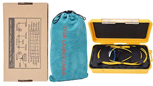 Ylwxzenith OTDR Fiber Optic Cable Box LC/UPC LC/UPC, Single Mode 500M Test Extension Cord, Dead Zone Elimination Machine, Lightweight and Portable, 0.5dBm/km Loss
