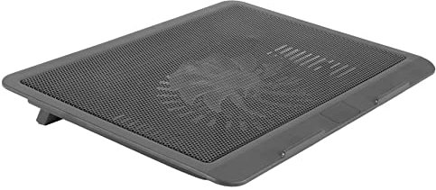 Asyduey Ventola di Raffreddamento per Laptop con Ventole, Ventola di Raffreddamento per Laptop Portatile con Porta USB 2 nel 1, Luce LED Blu, Supporto Regolabile