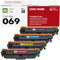 Cool Toner 069 069H Kompatible Tonerkartusche für Canon 069 069H i sensys MF752cdw ImageCLASS MF751Cdw MF753Cdw MF752Cdw MF756Cx LBP673Cdw LBP674Cx (Schwarz Cyan Gelb Magenta, 4-Packs)