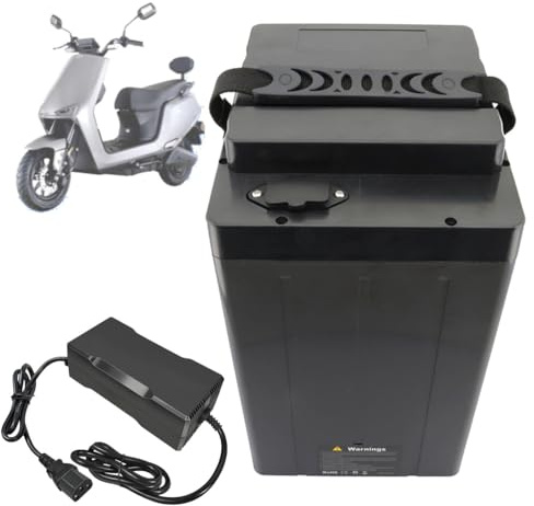 SSCYHT Batterie de Remplacement 60 V 20 Ah 18 Ah Batterie Lithium 72 V 30 Ah 25 Ah Batteries Lithium-ION 48 V Batteries Moto pour Moteur 500 W - 2100 W avec Chargeur et poignée,60v30ah