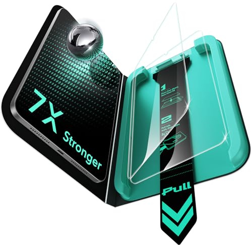 ESR 2 Stück Armorite Schutzfolie für iPad Mini (A17 Pro) 7./ Mini 6. Gen | 2024/2021, 9H Panzer Schutz Glas mit UltraFit Ablage, Militärnorm Schutz, Kratzfest, HD-Klarheit, Staub- und Blasenfrei