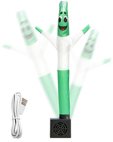 Air Dancer Tube Man - Mascota inflada S 1,64 pies, personaje que saluda loco, objeto de movimiento de alta visibilidad, marioneta de pie | Figura en movimiento al aire libre ín estilo pal