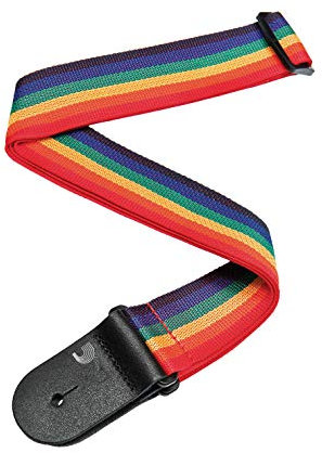 D'Addario Planet Waves PWSPL211 Polypropylengurt Poly-Pro Strap Collection Rainbow Planet Lock System Länge: 990mm - 1752,6mm Breite: 50mm