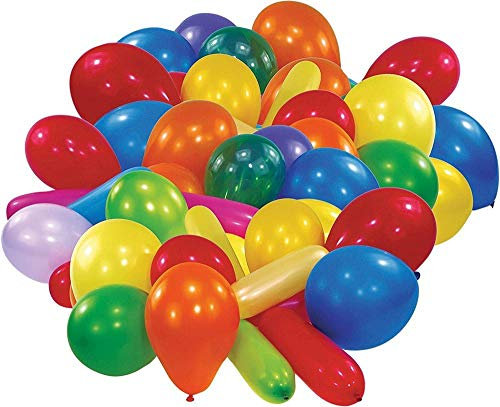 Amscan INT995799 - Latexballons Standard, 50 Stück, sortiert, Luftballon, Kindergeburtstag
